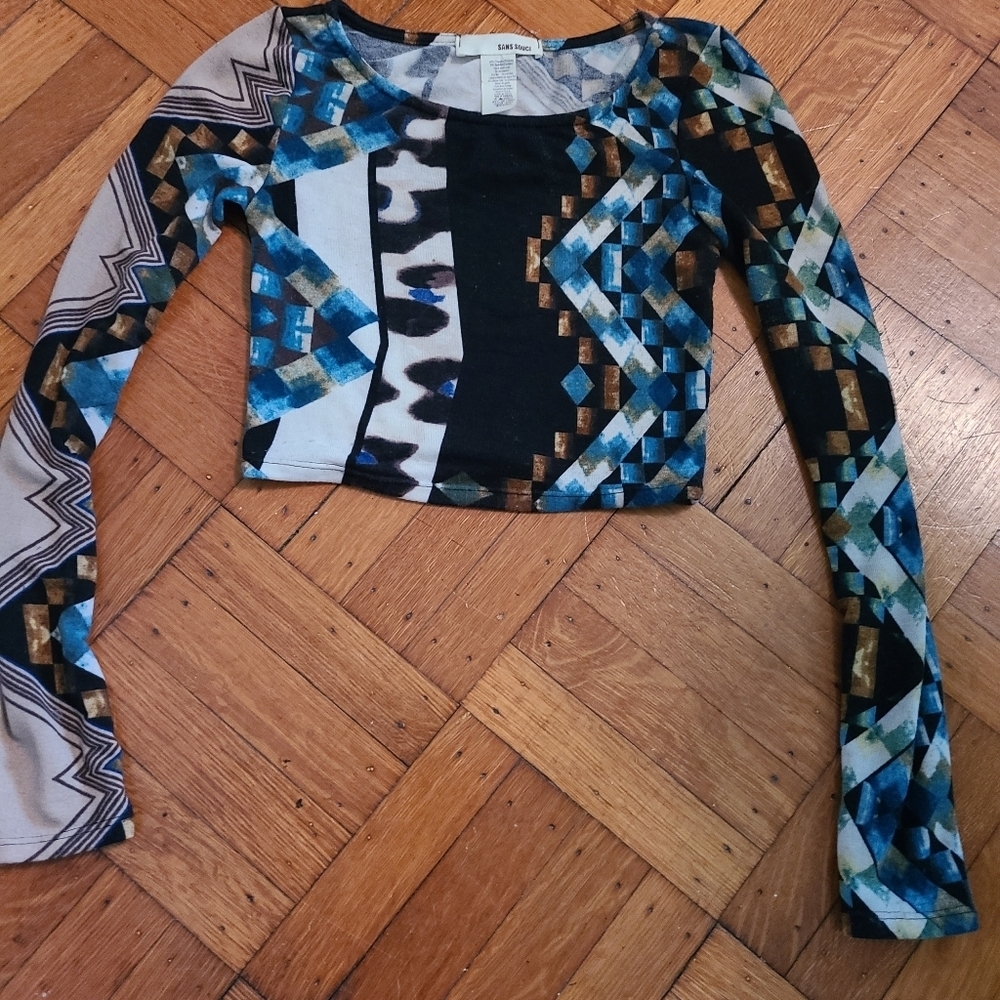 Cropped sans souci lightweight sweater
